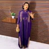 Vêtements ethniques 2 pièces Ensembles Abaya Dubai Robe de mode Africaine Luxe Kaftan Femmes Strass Robe longue Dashiki Robe nigériane