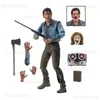 Figuras de brinquedo de ação NECA Figura Evil Dead 2 Dead by Dawn Figura Ash Eligos Clássico Terror Figura Halloween Horror Gift Collection Modelo Toy Presente T240325