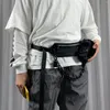 Midjepåsar 2024 Hip Hop Punk Techwear Fanny Pack Multipla kombination Crossbody Bag unisex Funktionell telefon axelband med kedjan