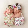 Blankets 2Pcs/Set Baby Swaddle Cocoon For Infant Headband Warp Sleeping Bag Envelope Sleep Sack Bedding Diapers