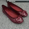 Casual Shoes 2024 Spring Flats Women Bowtie Ladies Loafers Patent Leather Women's Round Toe Slip On Ballet Ballerinas Woman