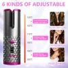 Irons Portable Wireless Auto Curling Iron USB RECHAREBLEABLE LED Display Roterande keramiska Curling Iron Hair Wave Styling Tool