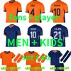 MEMPHIS 25 Nederland Europacup 23 24 Holland Club Jersey JONG VIRGIL DUMFRIES BERGVIJN 2024 KLAASSEN BLIND DE LIGT Heren kindertenue voetbalshirt Spelersversie