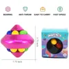 Color Kids Orbit Ball Toy Cubes Magic Spinning Toys Puzzle Relief Criativo para jogos aleatórios Feijões de descompressão Crianças Adultos Fi Gomn