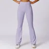 Active Pants Wid Leg Super Stretchy Gym Sport Legging Flare High midje Fitness Workout Tights Running Women Push Up Yoga