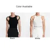 Gilet Mens Tank Muscle Party Regular Sleevel Slim Fit Solid Tank Tops Undershirt Bodybuilding Clubwear Crew Neck Q9iE #
