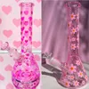 Thick Smoking Bongs Heady Recycler Dab Rig Downstem Perc Glass Water Pipe Hookah Bubblers with 14MM Joint