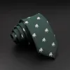 Neck Ties Neck Ties New Design Animal Tie For Men Polyester Woven Necktie Ladybug Dog Dinosaur Shark Jacquard Fashion Party Wedding Gravata Ties Y240325