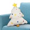 Oreiller décoratif de vacances de Noël de 19,69 pouces avec lit en forme d'étoile pour décoration de canapé