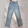Pantaloni jeans da donna firmati Pantaloni in denim corto ricamati da donna Jeans slim fit di lusso Pantaloni jeans casual a gamba dritta