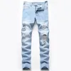 Herren Jeans Denim Loch 2023 Gerade Hosen Sommer Dünne Ruinierte High-End-Freizeithosen Plus Größe Drop Lieferung Bekleidung Kleidung Dhdil