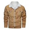 2023 Hommes Automne Hiver Plus Veet Épais Cuir et Fourrure Bomber Veste Jeunes Fi PU Cuir Polaire Chaud Manteaux Taille M-3XL 20n8 #