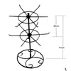 Sieradendozen Bluelans 2-laags roterende standaard Displayrek Oorbellen Ring Kettinghouder Mode-organizer Opslag 220912 Drop Delivery Dhznm