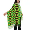 Scarves Women Scarf Warm Soft Jamaican Flag Wraps With Tassel Love Y2k Cool Shawls Wrpas Autumn Designer Bufanda Mujer