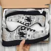 Casual Schuhe Instantarts Vintage Spera Druck Schnürung Sneaker für Frauen Modelle Wanderung flacher Schuh atmungsaktives Netzschuhe