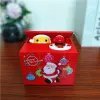 Pudełka Santa Claus Snowman Piggy Bank Zautomatyzowane kradzież pieniędzy monety bank piggy bank pudełko pieniądze oszczędzające pudełko świąteczne prezenty dla dzieci