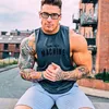 Mens Bodybuilding Tank Top Gym Fitn Sleewel T Shirt Male Cott Brand Clothing Fi Singlets Running Vest Undertröja M7WX#