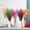 Dekorativa blommor Vita naturliga torkade gipsophila Baby's Breath Bouquet Arrangement Home Wedding Table Decor Floral DIY