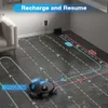 Tikom L9000 Robot and Mop Combo ، LiDar Navigation ، 4000PA acuum rabotic pleaner ، ما يصل إلى 150 دقيقة ، رسم الخرائط الذكية ، 14 مناطق NO-GO ، مثالية لشعر الحيوانات الأليفة ، السجاد ، الصعب