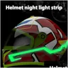 Motorcykelhjälmar Ljus Körande El Strips Vattenbeständig stötsäker stark limremsa för droppleveransbilar Motorcyklar OT2D9