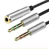 3,5 -mm -Buchse -Mikrofon -Headset -Aux -Erweiterungskabel von Aux -Splitter -Kabel von weiblich bis 2 männlicher Kopfhörer für Telefoncomputer L1