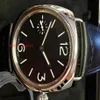 Relógios masculinos Relógio Mecânico Automático Masculino 45mm Selo Preto Relógios de Pulso Preto313H238U