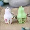 Keychains Lanyards Matryoshka Doll Nyckelring Piggy Bank Rysk Key Chain Holder Quality Chaveiro Llaveros Mujer Bag Drop Delivery F DHV5O