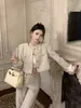 French small fragrance suit, women's autumn suit, light luxury jacket, trousers two-piece set