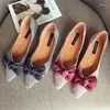 Casual Shoes Women Flats Pointed Toe Bowknot Extra Big Lady Flat Heel Zapatillas Mujer Spring Summer Comfortable For Work