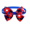 Dog Apparel Style The 4th Of July American Independence Day Holiday Pet Cat Bow Ties Adjustable Collar Grooming Supplies