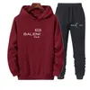 Mäns designer -spårdräkt Womens Hoodie Jogging Pants Luxury Brand Sweatshirt och Sweatpants Two Pieces Set Tekniska fleecespår.