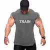 mens Bodybuilding Tank Top Gyms Fitn Sleevel Shirt 2024 New Male Cott Clothing Fi Singlet Vest Undershirt T Shirt A38o#