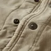 2023 Autumn Winter Jacket Men Tactical Fur Collar Fleece Bomber Pilot Jackor tjocka varma utomhusrockar Veet Ytterkläder 619G#
