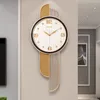 Relógios de parede grande relógio silencioso vintage ouro fantasia arte metal incomum quarto cozinha reloj mural cama decoração