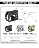 Harnais Harnais tactique pour chien avec poignée et laisse pour chien, accessoires militaires de marche pour chiens de taille moyenne et grande, harnais pour chiot