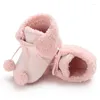 Boots Baby Girl Boy Snow Winter Warm Solid Booties Infant Toddler Born Soft Sole Crib Shoes 0-18 Months