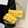 14% OFF Designer bag 2024 Handbags Candy Letter Single Shoulder Womens Fashion Versatile Chain Net Red Small Foreign Trade Underarm Oblique Straddle