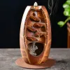 Burners Home Decorations Lucky Feng Shui Ornaments Indoor Aromatherapy Waterfall Backflow Incense Burner +Gift 20Pcs Incense Cones
