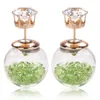 Boucles d'oreilles Design 2024, bijoux de marque à la mode, perles de verre épaisses, Double Imitation de perles, cadeau pour femmes