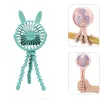 Fans Summer Night Light Fan for Stroller Portable Handheld Fan Baby Bed Fan Usb Rechargeable Battery Operated Fan Baby Accessories