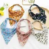 Sarongs 2022 Zomer Retro Print Beach Bandana Haar sjaal Elastic Rubber Rubber Headband Dameshaaraccessoires 24325