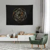 Wandtapijten Fibonacci spiraal-de heilige geometrie tapijt esthetische wanddecoratie