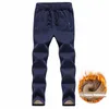 Inverno Manter m Cmere espessamento Mens Sweatpants Casual Faux Fur Aquecimento Militar Hombre Mens Calças Plus Size M-5XL y4OS #