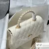 Lüks CO Tasarımcı Kadın Çapraz Bag 23cm havyar deri elmas kafes lüks el çantası altın donanım para çantası ayarlanabilir zincir makyaj kasası çanta pochette