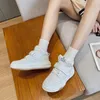 Casual Shoes 2024 Winter Winter Women's Leather High-Top Thick Sole All-Match Sneakers Sport