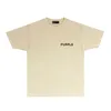 Фиолетовая футболка с графическим рисунком, дизайнерская футболка для мужчин и женщин PUR042, футболка с коротким рукавом и принтом шин, трендовая брендовая футболка, размер S-XXL