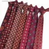 Neck Ties Neck Ties New Woven Wine Ties Wedding Necktie For Groomsmen Suits Groom Neck Tie For Wedding Fashion Floral Ties For Men Women Good Gifts Y240325