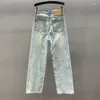 Frauen Jeans Frau Elegante Hohe Taille Vintage Denim Hosen Frühling Casual Straße Lose Hosen Frauen Breites Bein Lange Hose pantalones