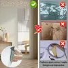 Mirrors 4Pcs Acrylic Mirror Wall Stickers Self Adhesive Flexible Mirror Stickers 3D DIY Art Mirror for Bedroom Living Room Decor