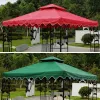 Auvents 2x2 / 3x3m Pare-soleil Bâche de pluie Tente de jardin Couverture supérieure sans cadre Léger Résistant à l'usure Gazebo Chapiteau Remplacement